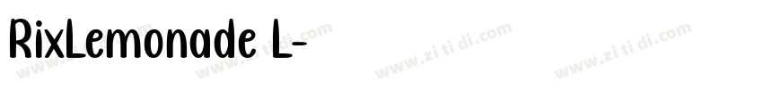 RixLemonade L字体转换